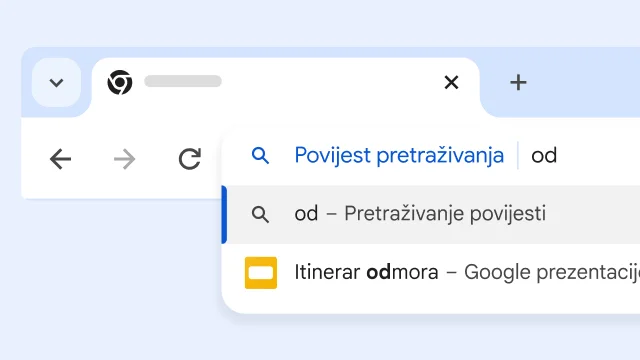 Pretraživanje u Google oznakama za Odmor prikazuje stranicu Odmor na planinarenju.