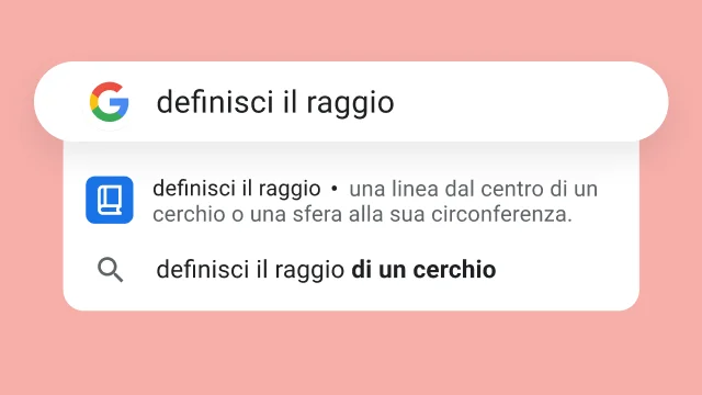 La ricerca 'cosa significa giacché' mostra come risultato: 'perché'.