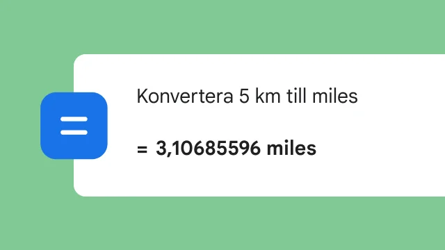 En sökning på att konvertera 5 km till miles visar resultatet 3,106 miles.