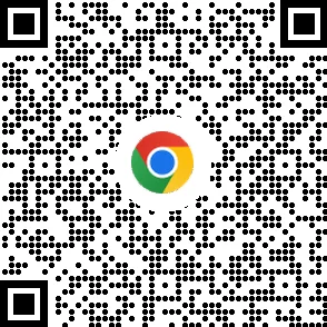 用於在行動裝置上下載 Chrome 瀏覽器的 QR 圖碼